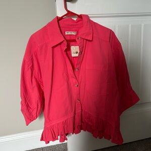 We The Free Bright Rose Blouse